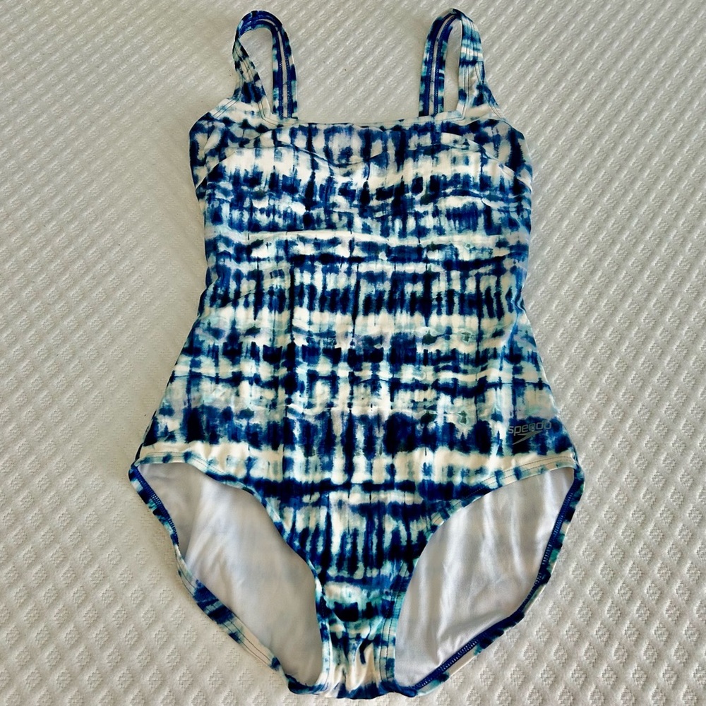 Speedo White and Blue Swimwear